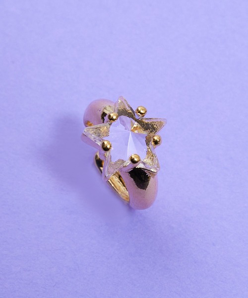 gargle（ガーグル）の「gargle ガーグル：宇宙シリーズ　一番星　イヤーカフ（イヤーカフ・レディース・ゴールド/ブルー・FREE）」の8枚目の写真