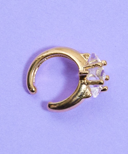 gargle（ガーグル）の「gargle ガーグル：宇宙シリーズ　一番星　イヤーカフ（イヤーカフ・レディース・ゴールド/ブルー・FREE）」の9枚目の写真