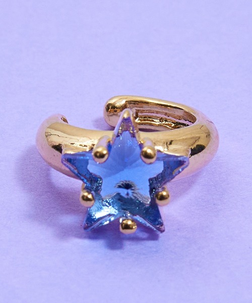 gargle（ガーグル）の「gargle ガーグル：宇宙シリーズ　一番星　イヤーカフ（イヤーカフ・レディース・ゴールド/ブルー・FREE）」の3枚目の写真