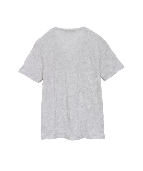 TORNADO MART(トルネードマート)の「TORNADO MART∴メッシュJQシワ加工半袖Vネックカットソー(Tシャツ/カットソー・メンズ・ライトグリーン/グレー系その他/ネイビー・M/L/LL)」の8枚目の写真