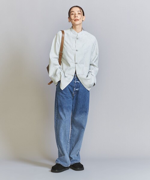 BEAUTY&YOUTH UNITED ARROWS(ビューティーアンドユースユナイテッドアローズ)の「グラデーションストレートデニムパンツ(デニムパンツ・レディース・ネイビー・S/M)」の4枚目の写真