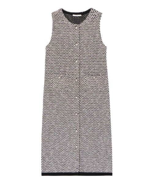 セットアップ対応商品】カラミツイード ワンピース 24AW ANAYI アナイ