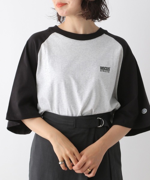 LEPSIM（レプシィム）の「【DISCUS／ディスカス】ラグランT　130151（Tシャツ/カットソー・レディース・ブラック/ライトブルー/ライトグリーン/ライトパープル・FREE）」の10枚目の写真