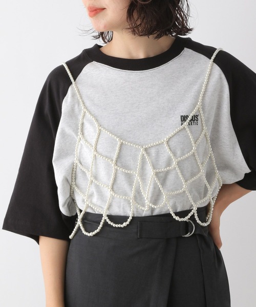 LEPSIM（レプシィム）の「【DISCUS／ディスカス】ラグランT　130151（Tシャツ/カットソー・レディース・ブラック/ライトブルー/ライトグリーン/ライトパープル・FREE）」の11枚目の写真