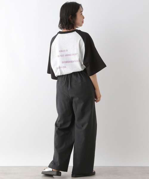 LEPSIM（レプシィム）の「【DISCUS／ディスカス】ラグランT　130151（Tシャツ/カットソー・レディース・ブラック/ライトブルー/ライトグリーン/ライトパープル・FREE）」の14枚目の写真