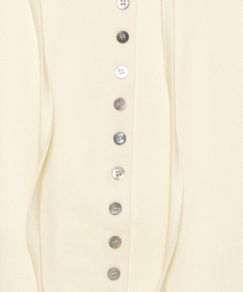 3.3 Field Trip （3.3フィールドトリップ）の「3.3 Field Trip／マフラーツキボタンカーデ（Tシャツ/カットソー・レディース・ブラック/アイボリー/カーキ・FREE）」の13枚目の写真