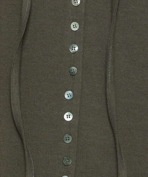 3.3 Field Trip （3.3フィールドトリップ）の「3.3 Field Trip／マフラーツキボタンカーデ（Tシャツ/カットソー・レディース・ブラック/アイボリー/カーキ・FREE）」の12枚目の写真