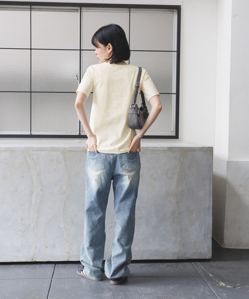 3.3 Field Trip （3.3フィールドトリップ）の「3.3 Field Trip／マフラーツキボタンカーデ（Tシャツ/カットソー・レディース・ブラック/アイボリー/カーキ・FREE）」の6枚目の写真