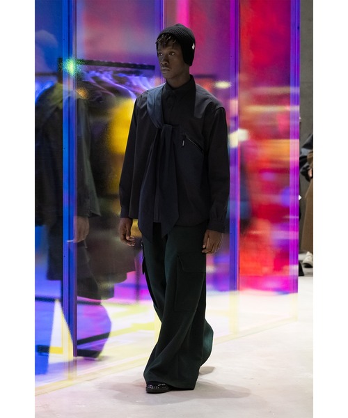 yoshiokubo（ヨシオクボ）の「yoshiokubo ヨシオクボ / EAR FLAP KNIT CAP イヤーフラップニットキャップ  / YKF24903（ニットキャップ/ビーニー・メンズ・ブラック・FREE）」の4枚目の写真