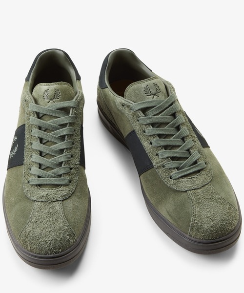 FRED PERRY（フレッドペリー）の「B4 Suede（スニーカー・メンズ・モスグリーン/ブラック・27cm/28cm/26cm）」の9枚目の写真