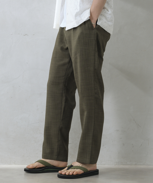 JOURNAL STANDARD relume（ジャーナルスタンダード　レリューム）の「"吸水速乾" TECH DRY ワイドイージーパンツ（スラックス・メンズ・ブラック/アイボリー/オリーブ/クリアブルー・SMALL/MEDIUM/LARGE）」の9枚目の写真