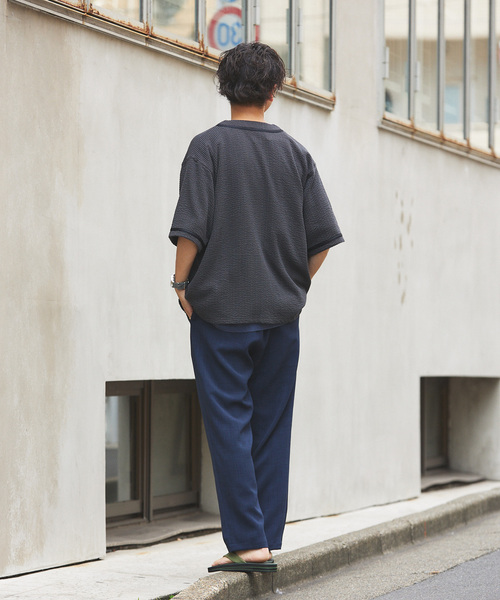 JOURNAL STANDARD relume（ジャーナルスタンダード　レリューム）の「"吸水速乾" TECH DRY ワイドイージーパンツ（スラックス・メンズ・ブラック/アイボリー/オリーブ/クリアブルー・SMALL/MEDIUM/LARGE）」の15枚目の写真