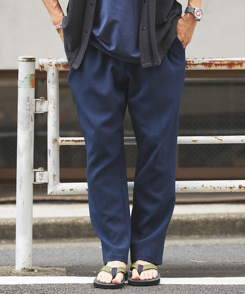 JOURNAL STANDARD relume（ジャーナルスタンダード　レリューム）の「"吸水速乾" TECH DRY ワイドイージーパンツ（スラックス・メンズ・ブラック/アイボリー/オリーブ/クリアブルー・SMALL/MEDIUM/LARGE）」の16枚目の写真