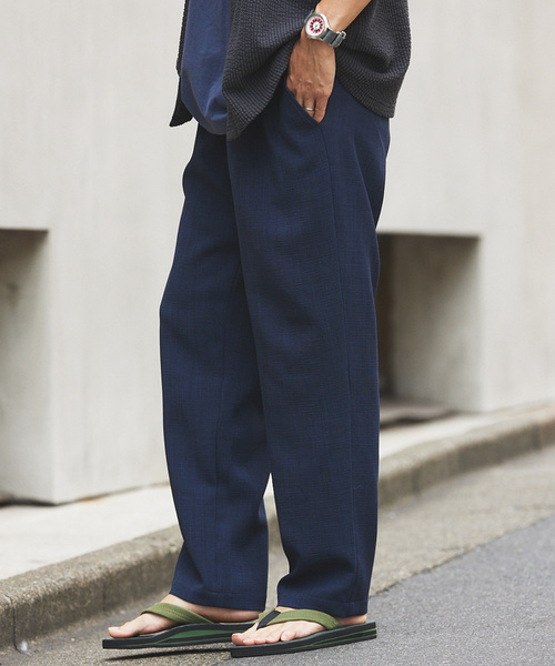 JOURNAL STANDARD relume（ジャーナルスタンダード　レリューム）の「"吸水速乾" TECH DRY ワイドイージーパンツ（スラックス・メンズ・ブラック/アイボリー/オリーブ/クリアブルー・SMALL/MEDIUM/LARGE）」の17枚目の写真