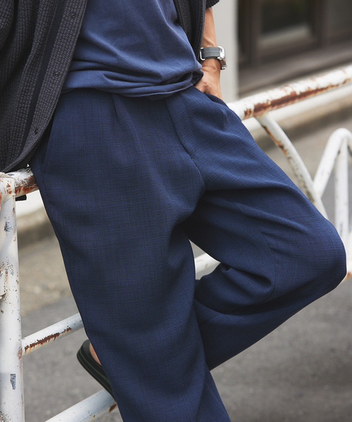 JOURNAL STANDARD relume（ジャーナルスタンダード　レリューム）の「"吸水速乾" TECH DRY ワイドイージーパンツ（スラックス・メンズ・ブラック/アイボリー/オリーブ/クリアブルー・SMALL/MEDIUM/LARGE）」の21枚目の写真