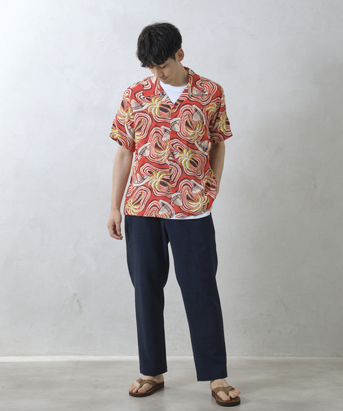 JOURNAL STANDARD relume（ジャーナルスタンダード　レリューム）の「"吸水速乾" TECH DRY ワイドイージーパンツ（スラックス・メンズ・ブラック/アイボリー/オリーブ/クリアブルー・SMALL/MEDIUM/LARGE）」の22枚目の写真