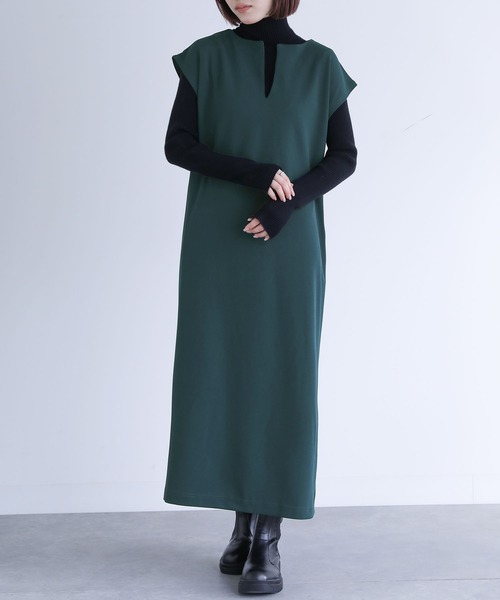 n'OrLABEL(ノアールレーベル)の「『キーネックジャンパースカート』(ジャンパースカート・レディース・ブラック/ブルーグリーン/ブラウン・1/2)」の21枚目の写真