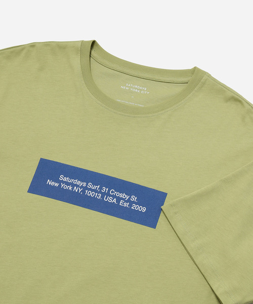 Saturdays NYC(サタデーズ ニューヨークシティ )の「Saturdays Block Standard SS Tee(Tシャツ/カットソー・メンズ・ブラック/オフホワイト・XL/S/M/L/X-SMALL)」の9枚目の写真