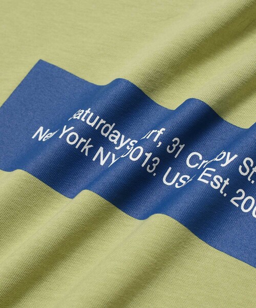 Saturdays NYC(サタデーズ ニューヨークシティ )の「Saturdays Block Standard SS Tee(Tシャツ/カットソー・メンズ・ブラック/オフホワイト・XL/S/M/L/X-SMALL)」の10枚目の写真