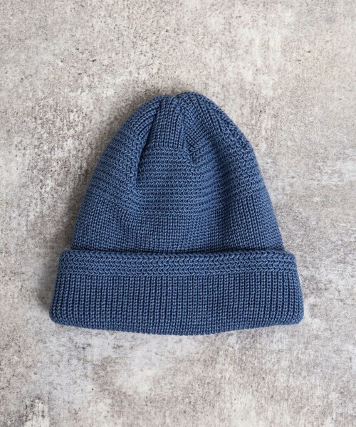 NOLLEY’S（ノーリーズ）の「RICH LUX ニットキャップ（ニットキャップ/ビーニー・メンズ・ベージュ/ダークネイビー/ライトグレー/ブラック/グレイッシュブルー・FREE）」の9枚目の写真