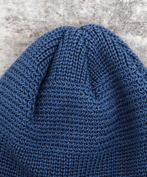 NOLLEY’S（ノーリーズ）の「RICH LUX ニットキャップ（ニットキャップ/ビーニー・メンズ・ベージュ/ダークネイビー/ライトグレー/ブラック/グレイッシュブルー・FREE）」の11枚目の写真