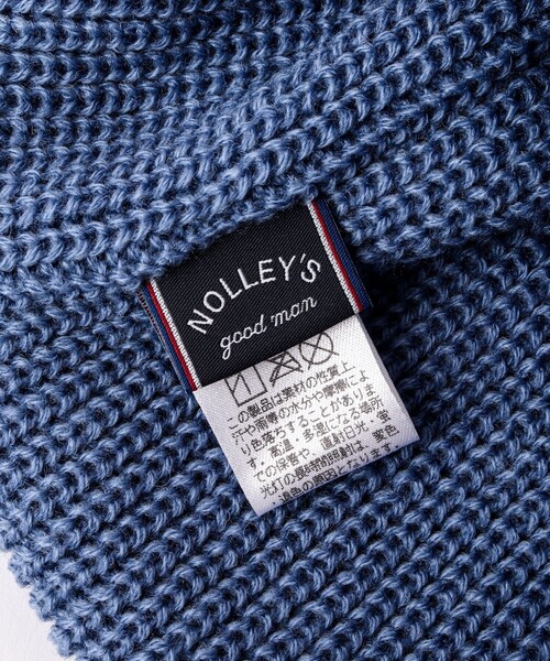 NOLLEY’S（ノーリーズ）の「RICH LUX ニットキャップ（ニットキャップ/ビーニー・メンズ・ベージュ/ダークネイビー/ライトグレー/ブラック/グレイッシュブルー・FREE）」の13枚目の写真