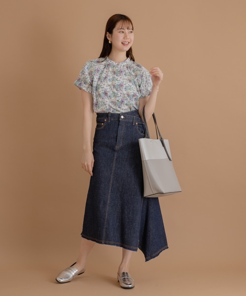 KATHARINE ROSS（キャサリンロス）の「【KATHARINE ROSS】hem unbalanced SK（デニムスカート・レディース・ブルー/ネイビー・MEDIUM）」の3枚目の写真