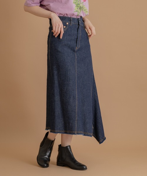 KATHARINE ROSS（キャサリンロス）の「【KATHARINE ROSS】hem unbalanced SK（デニムスカート・レディース・ブルー/ネイビー・MEDIUM）」の21枚目の写真