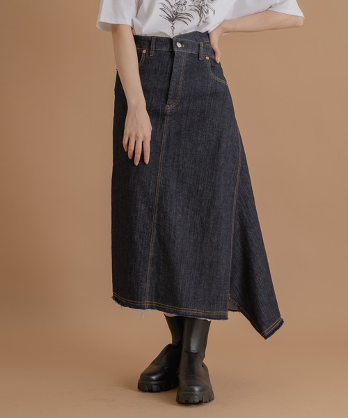 KATHARINE ROSS（キャサリンロス）の「【KATHARINE ROSS】hem unbalanced SK（デニムスカート・レディース・ブルー/ネイビー・MEDIUM）」の19枚目の写真