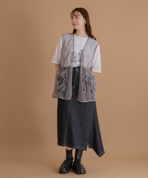 KATHARINE ROSS（キャサリンロス）の「【KATHARINE ROSS】hem unbalanced SK（デニムスカート・レディース・ブルー/ネイビー・MEDIUM）」の13枚目の写真