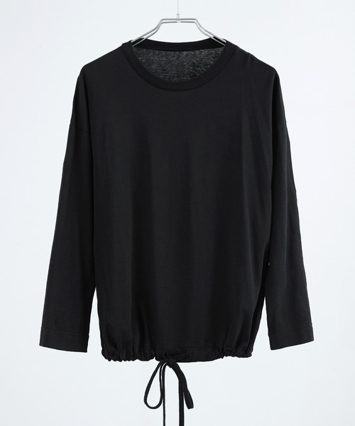 Fashion Letter(ファッションレター)の「【M-5L】2WAYバルーントップス 長袖 ロングスリーブ カットソー バルーンシルエット(Tシャツ/カットソー・レディース・カーキ/グレイッシュベージュ/ブラック/オフホワイト/チャコールグレー・4L~5L/LL~3L/M~L)」の7枚目の写真