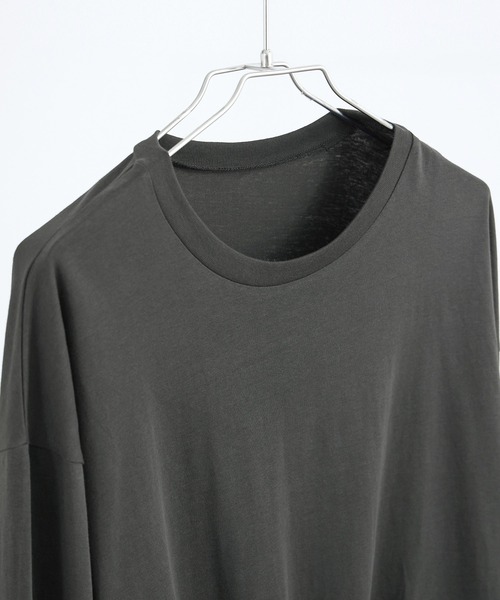 Fashion Letter(ファッションレター)の「【M-5L】2WAYバルーントップス 長袖 ロングスリーブ カットソー バルーンシルエット(Tシャツ/カットソー・レディース・カーキ/グレイッシュベージュ/ブラック/オフホワイト/チャコールグレー・4L~5L/LL~3L/M~L)」の8枚目の写真