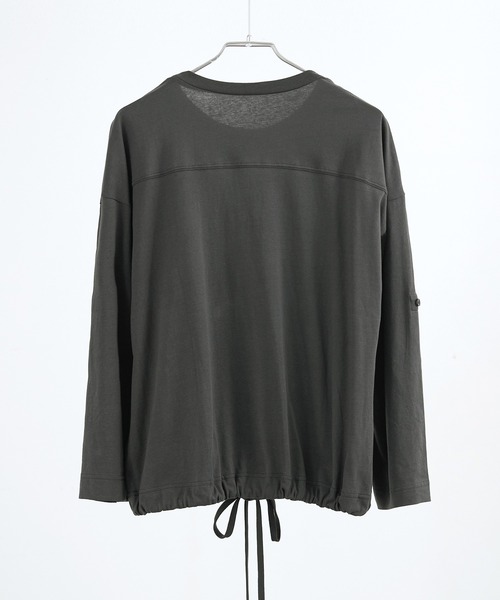 Fashion Letter(ファッションレター)の「【M-5L】2WAYバルーントップス 長袖 ロングスリーブ カットソー バルーンシルエット(Tシャツ/カットソー・レディース・カーキ/グレイッシュベージュ/ブラック/オフホワイト/チャコールグレー・4L~5L/LL~3L/M~L)」の12枚目の写真