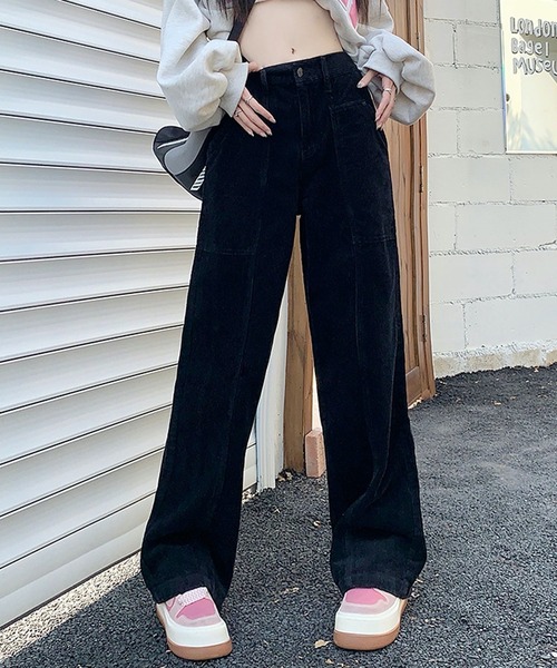 HALEY PESCA（ヘーリーペスカ）の「HALEY PESCA/コーデュロイ　ワイドレッグパンツ（その他パンツ・レディース・ブラック/ホワイト/ブラウン・LARGE/MEDIUM/SMALL）」の13枚目の写真