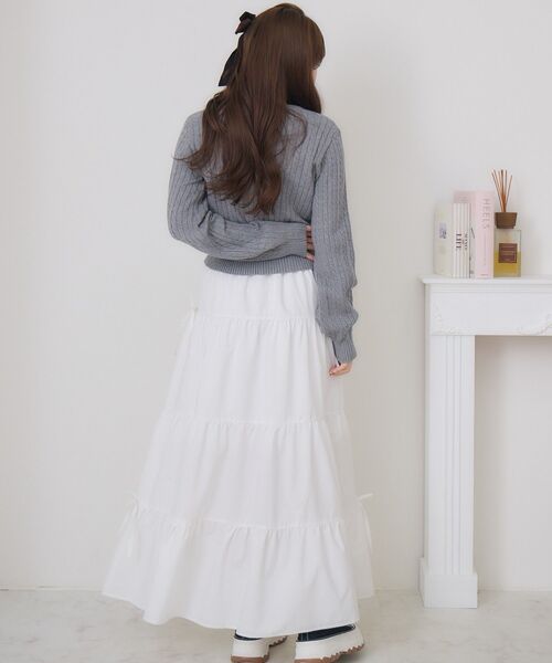 ems excite（エムズエキサイト）の「ケーブルNTPO（ニット/セーター・レディース・ダークブルー/ナチュラル/ダークグレー/レッド・FREE）」の21枚目の写真