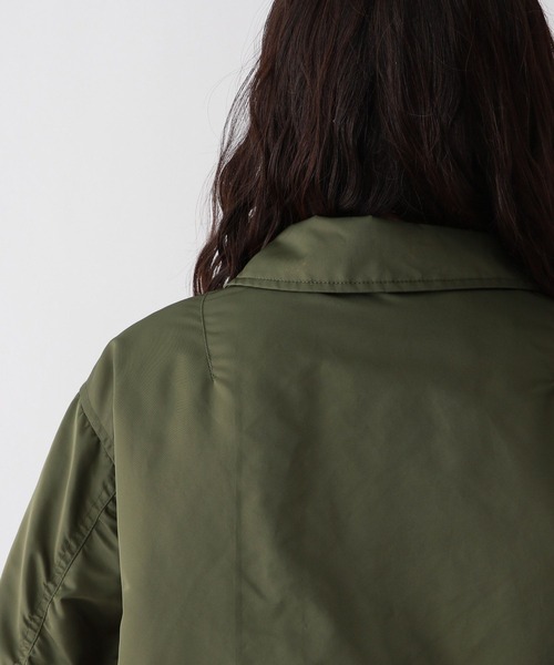 RAGEBLUE（レイジブルー）の「＜AIRTHERMAL/高機能中綿＞MA-1フライトジャケット（MA-1・レディース・オリーブ/グレー・FREE）」の11枚目の写真