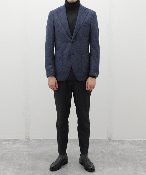 EDIFICE(エディフィス)の「BRERAS(ブレラス) Jersey Solid JKT A4NAPOLITJR04(テーラードジャケット・メンズ・ネイビー・50/48/46/44)」の2枚目の写真