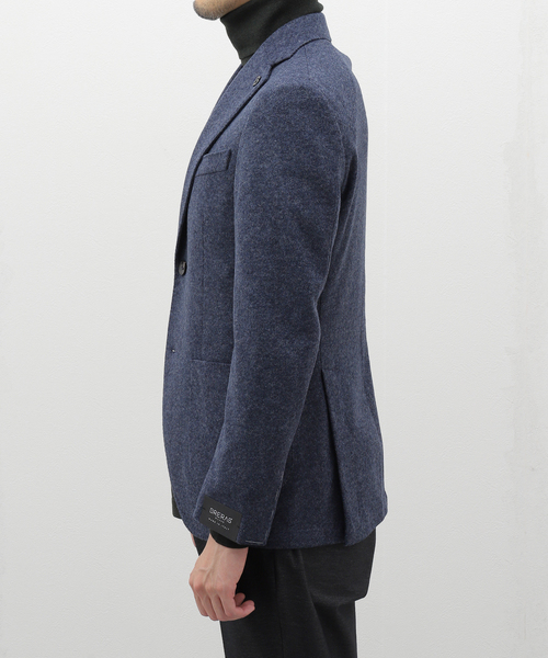 EDIFICE(エディフィス)の「BRERAS(ブレラス) Jersey Solid JKT A4NAPOLITJR04(テーラードジャケット・メンズ・ネイビー・50/48/46/44)」の4枚目の写真