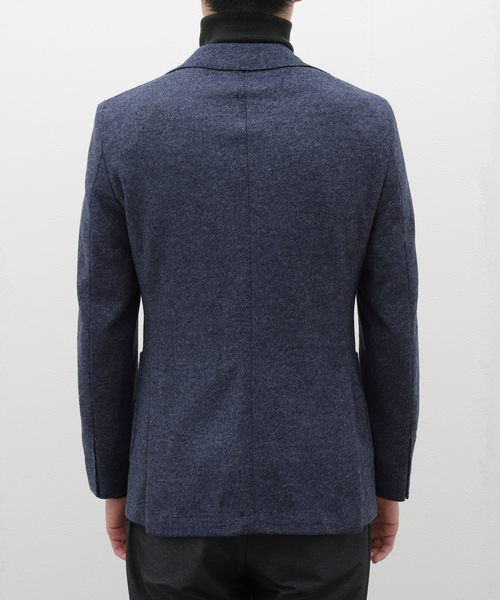 EDIFICE(エディフィス)の「BRERAS(ブレラス) Jersey Solid JKT A4NAPOLITJR04(テーラードジャケット・メンズ・ネイビー・50/48/46/44)」の5枚目の写真