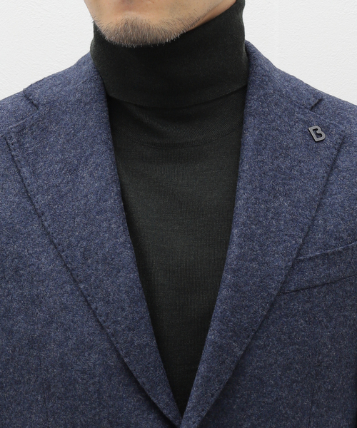 EDIFICE(エディフィス)の「BRERAS(ブレラス) Jersey Solid JKT A4NAPOLITJR04(テーラードジャケット・メンズ・ネイビー・50/48/46/44)」の6枚目の写真
