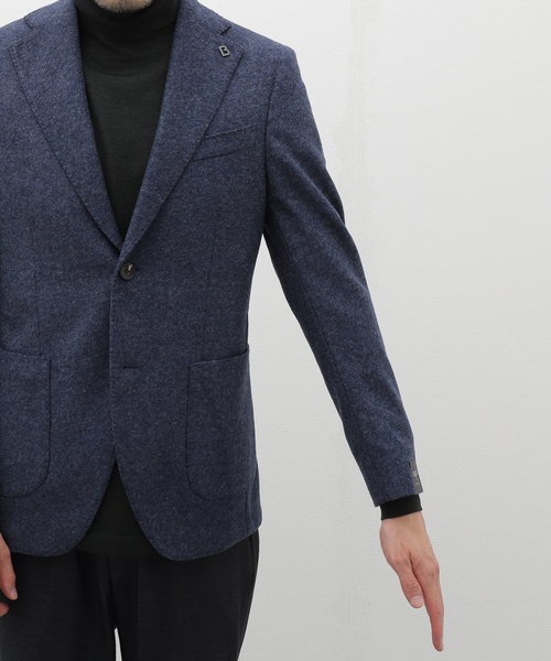 EDIFICE(エディフィス)の「BRERAS(ブレラス) Jersey Solid JKT A4NAPOLITJR04(テーラードジャケット・メンズ・ネイビー・50/48/46/44)」の8枚目の写真