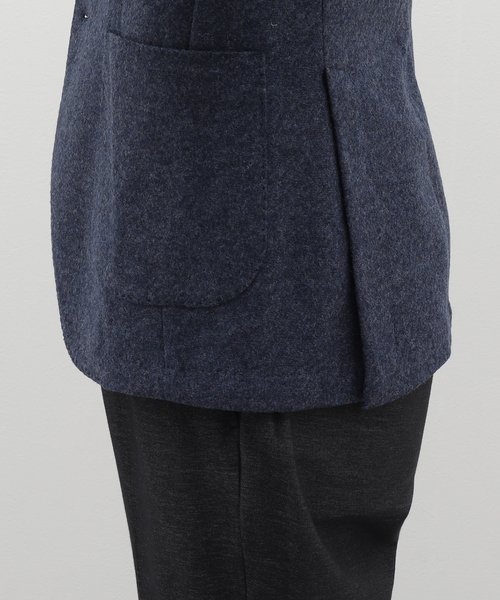 EDIFICE(エディフィス)の「BRERAS(ブレラス) Jersey Solid JKT A4NAPOLITJR04(テーラードジャケット・メンズ・ネイビー・50/48/46/44)」の15枚目の写真