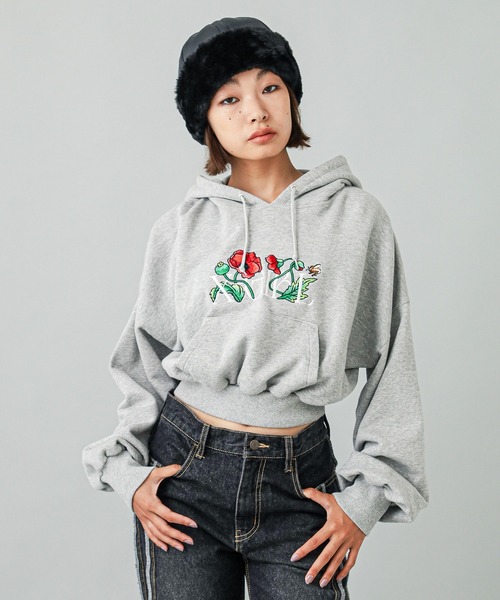 X-girl(エックスガール)の「FAUX FUR BRIM HAT(ハット・レディース・ブラック/ホワイト・ONE SIZE)」の17枚目の写真