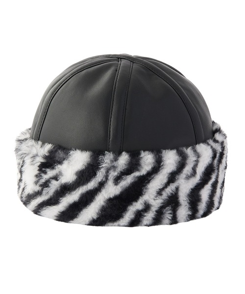 X-girl(エックスガール)の「FAUX FUR BRIM HAT(ハット・レディース・ブラック/ホワイト・ONE SIZE)」の22枚目の写真