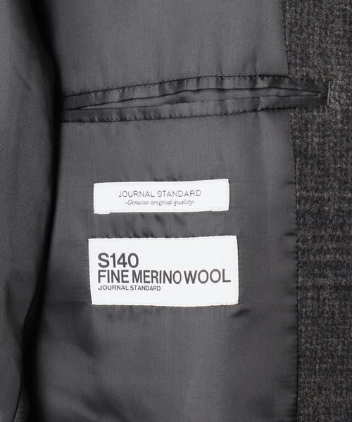 JOURNAL STANDARD（ジャーナルスタンダード）の「S140 ウールモッサ オーバーマックコート（ステンカラーコート・メンズ・ブラック/ネイビー/グレー/ブラック系その他・SMALL/MEDIUM/LARGE）」の22枚目の写真