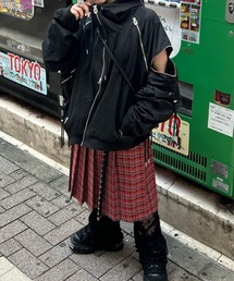 Never mind the XU / Chikashitsu+ | ストリートファッション DIG YOUR OWN GRAVE ディグ ユア オウン グレイブ WASHING TECH MOUNTAIN PARKA ウォッシングテックマウンテンパーカー ブルゾン ダブルジップジャケット 長袖ジャケット 長袖アウター 羽織り テック系ファッション スポーツミックス 韓国ファッション 韓国 ストリート(マウンテンパーカー)