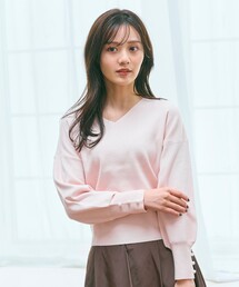 Feroux（フェルゥ）の「【洗える】Vネック プルオーバー ニット（ニット/セーター）」