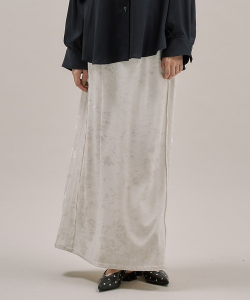 専用/引越し値下げ！バラ売り不可マークアンドロナ 中綿ボアベスト スカート ベロアナロースカート（スカート）｜PUBLIC TOKYO（パブリック