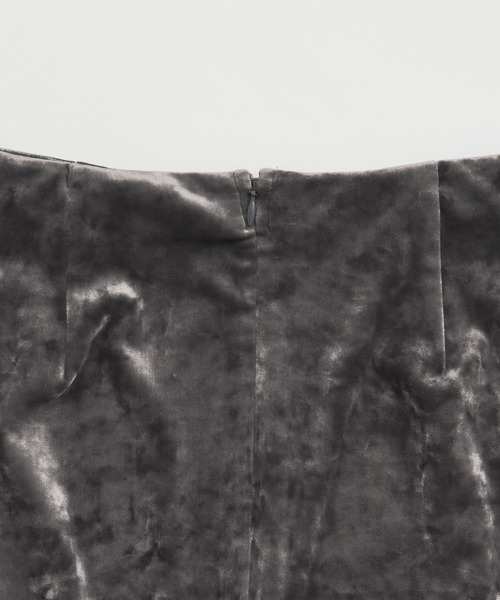 PUBLIC TOKYO（パブリックトウキョウ）の「ベロアナロースカート（スカート・レディース・グレー/ブラック/ベージュ/アイボリー・1/2）」の19枚目の写真