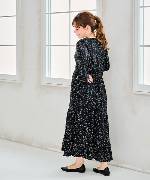 CHOCOA(チョコア)の「ドットラップワンピース(マタニティウェア/グッズ・レディース・ブラック・FREE)」の20枚目の写真